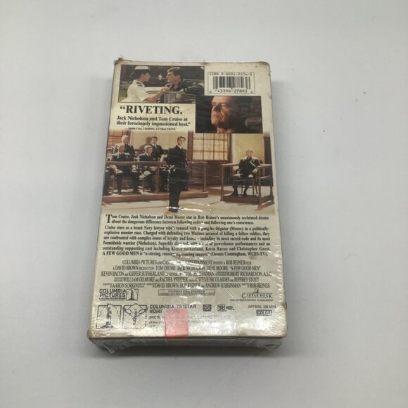 A Few Good Men VHS 1993 VTG Tom Cruise Jack Nicholson Demi Moore Factory Sealed - Picture 2 of 6